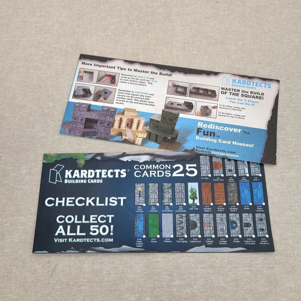 Kardtects Building Cards Grisroc Starter Set - Used, Complete In Box